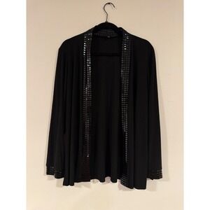 Vintage Blu Sage‎ Black Sequin Jacket
